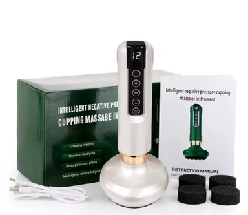 جهاز حجامة كهربائي مع أدوات تدليك