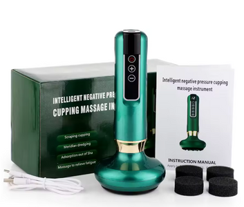 جهاز حجامة كهربائي مع أدوات تدليك